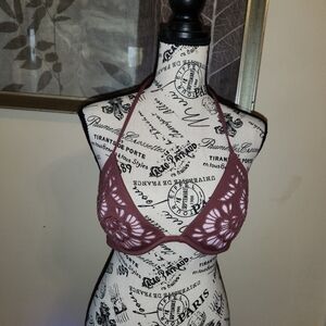 Shade & Shore Bikini Top - Brown/pink
